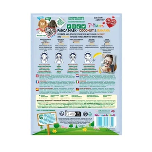 7 Himmel Tiermaske Panda Stoffmaske , 4 Stück
