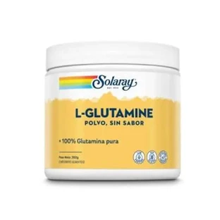 Solaray L-Glutamine Sabor Neutro Polvo 300Gr