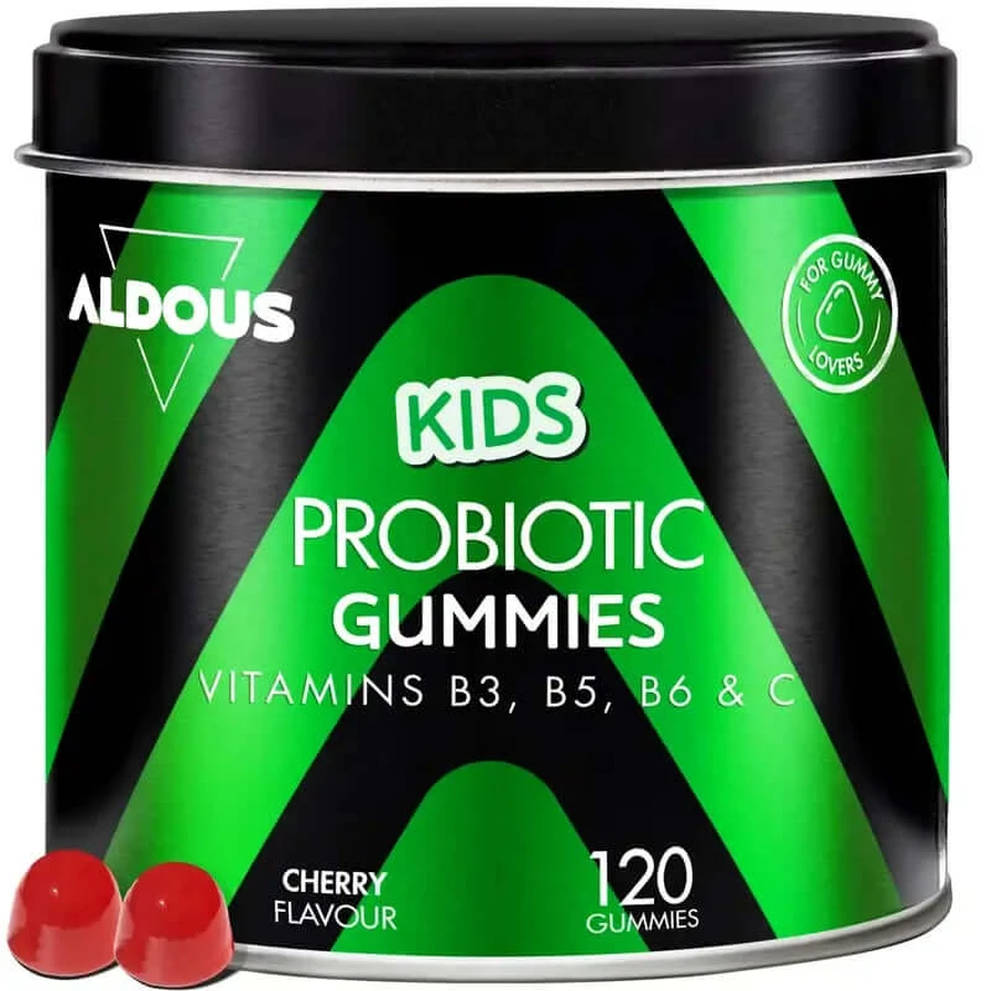 Aldous Bio Probióticos Con Vitaminas Para Niños En Gominolas , 120 gominolas