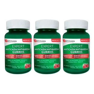 Forté Pharma Triplo Expert Anticaida Gummis, 3 x 60 Bonbons