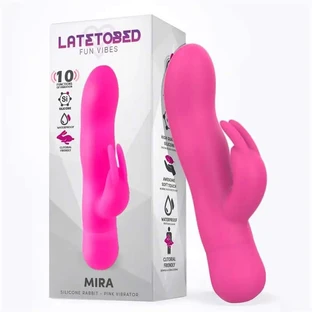 Latetobed Mira Vibrator Met Bunny Siliconen Roze