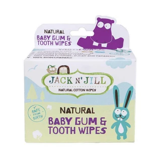 Toallitas húmedas de algodón 100% natural Jack N Jill para dientes y encías