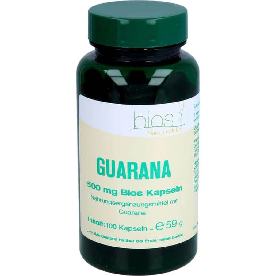 GUARANA 500 mg Bios Capsules 100 Capsules