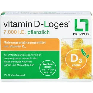 VITAMINE D-LOGES 7.000 U.I. herbal weekly depot 60 pcs.