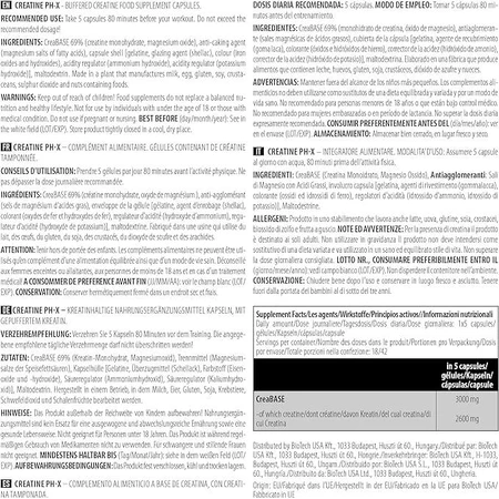 Creatina PH-X, 210 cápsulas, BioTechUSA