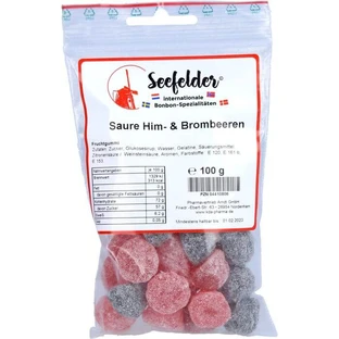 SEEFELDER framboises et mûres acides KDA 100 g