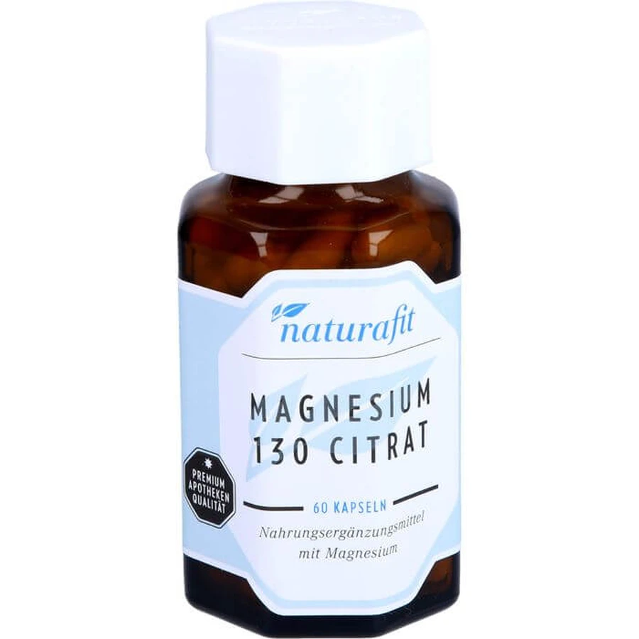 NATURAFIT Magnesium 130 Citr Capsules 60 Capsules