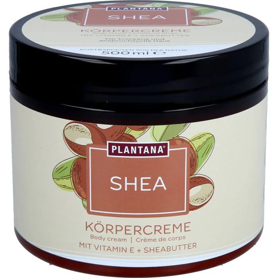 PLANTANA Shea Bodycrème Sheaboter w.Vitamine-E 500 ml