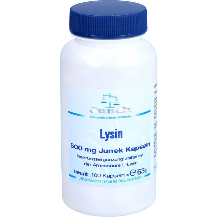 LYSIN 500 mg Junek Capsules 100 Capsules