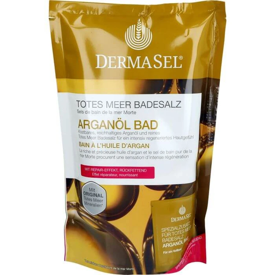 DERMASEL Dead Sea Bath Salts + Argan Oil 1 P