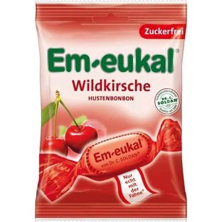 EM-EUKAL candies wild cherry sugar free 75 g