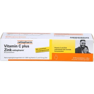 VITAMIN C PLUS Zink-ratiopharm Effervescent Tablets 20 Capsules