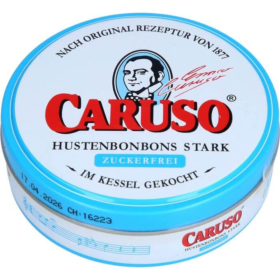 CARUSO pastilles contre la toux fortes sans sucre 50 g