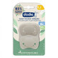 Set of 2 eco design soothers beige, 0-2 months, Dodie