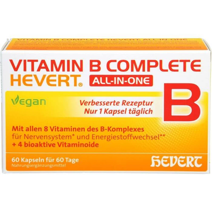 VITAMINE B COMPLETE Hevert tout-en-un Capsules 60 Capsules