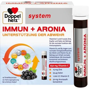 DOPPELHERZ Immun+Aronia system Ampullen 10 St.