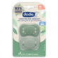 Set of 2 eco green design soothers, +6 months, Dodie