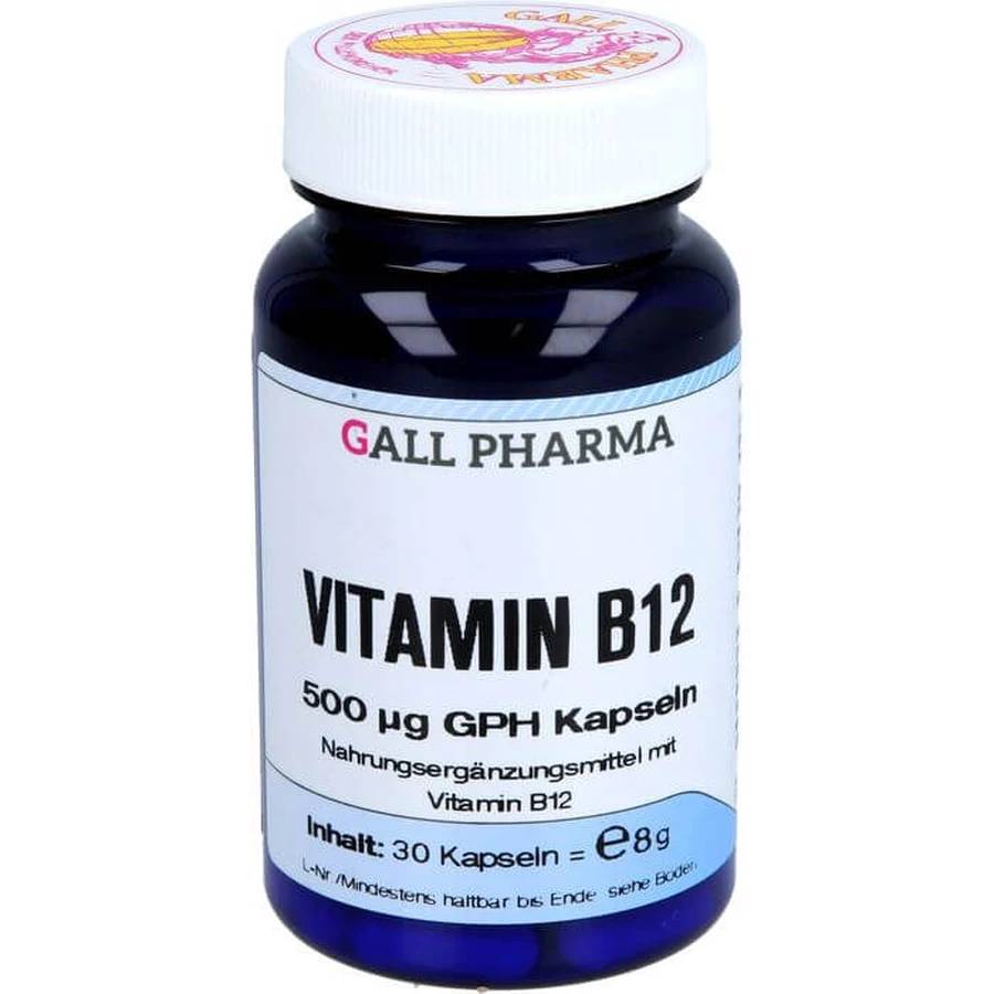 VITAMINA B12 500 µg GPH Cápsulas 30 Cápsulas
