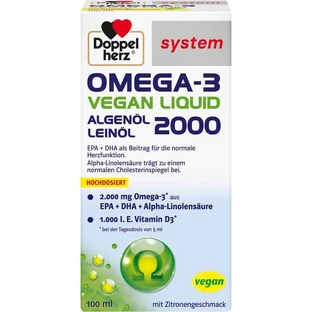 DOPPELHERZ Omega-3 vegan Liquid 2000 system 100 ml