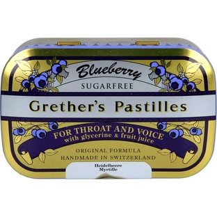 GRETHERS Bosbessen suikervrije pastilles 110 g