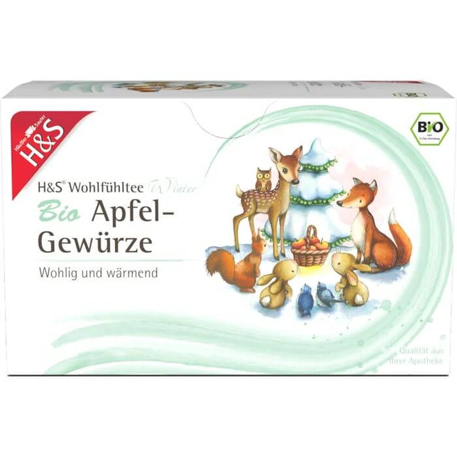 H&S Winter Tea Bolsita filtrante ecológica de manzana y especias 40 g