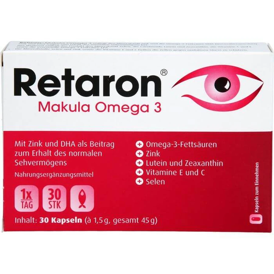 RETARON Mácula Omega-3 Cápsulas 30 Cápsulas