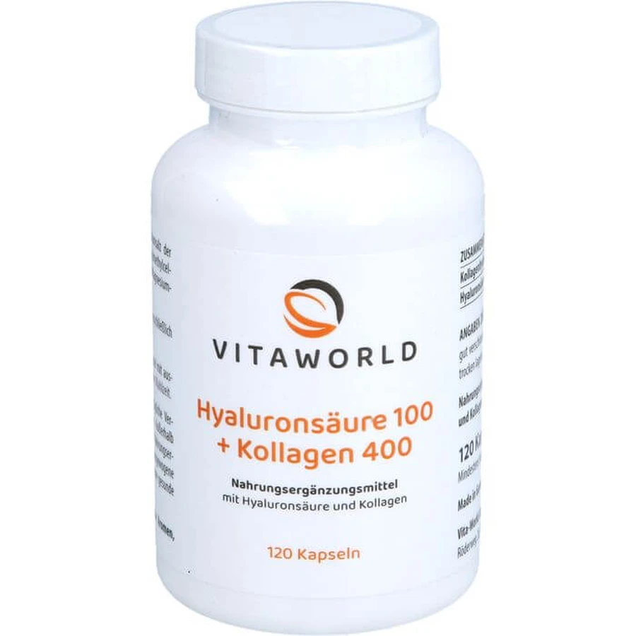ACIDE HYALURONIQUE 100+Collagène 400 Capsules 120 Capsules