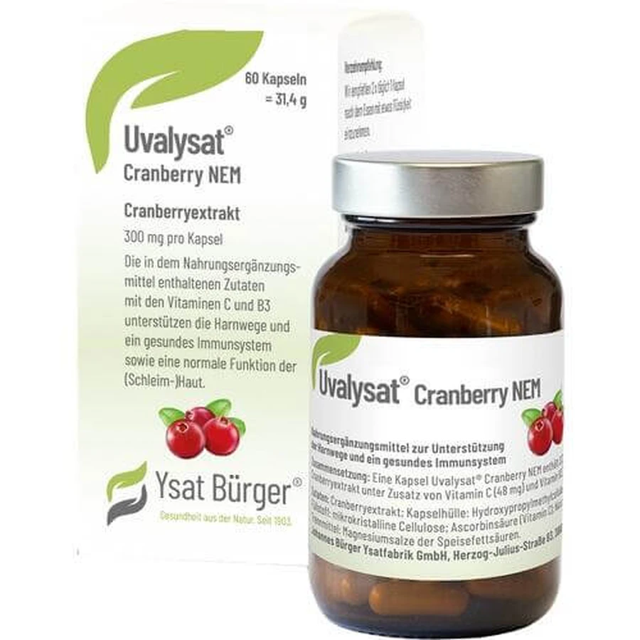 UVALYSAT Cranberry NEM Capsules 60 Capsules