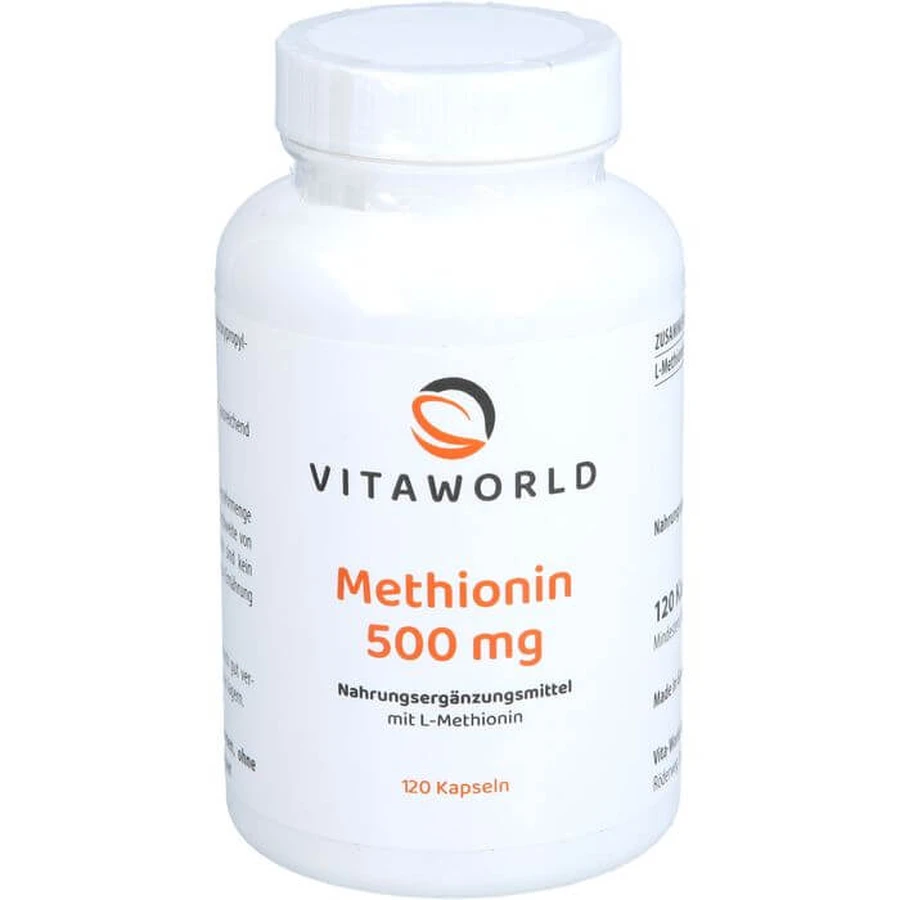 METHIONINE 500 mg capsules 120 Capsules