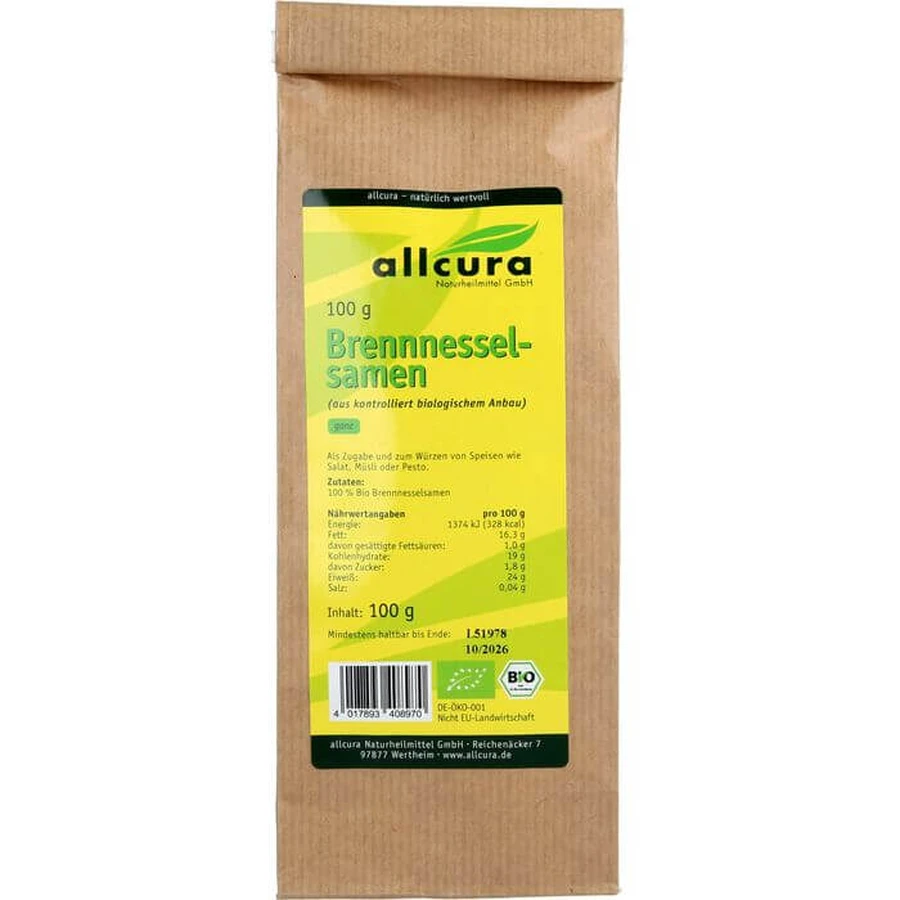 Graines d'ortie bio sachet de 100 g