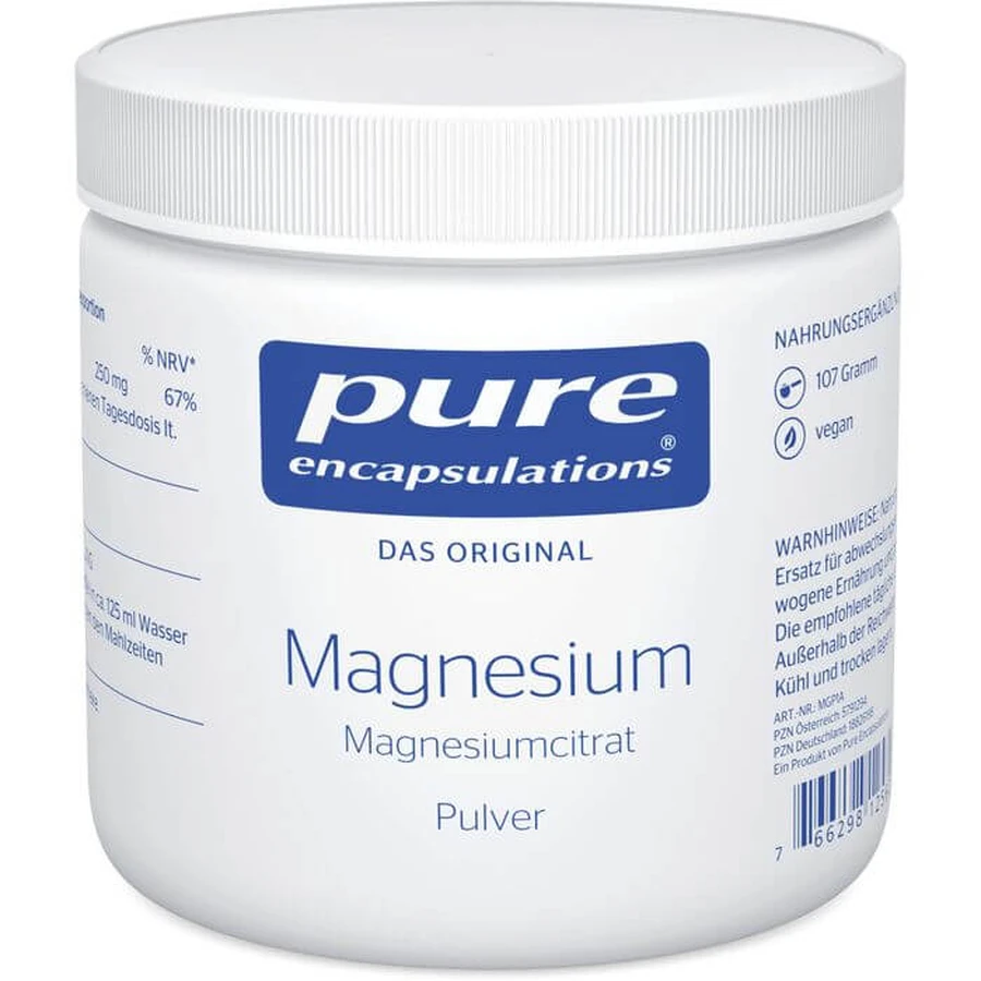 PURE ENCAPSULATIONS Magnesio Magn.Citrato Polvo 107 g