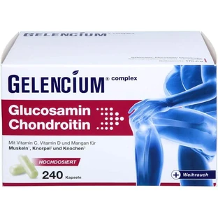 GELENCIUM Glucosamine Chondroïtine haut dosage Vit C Kps 240 St.