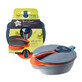Set ciotola con coperchio e cucchiaio, +6 mesi, grigio con arancia, Tommee Tippee