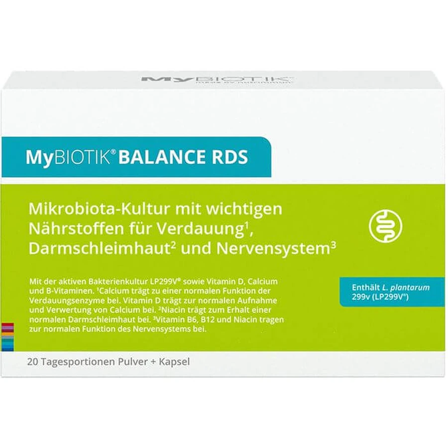 MYBIOTIK BALANCE RDS 20x2 g Plv.+20 capsules 1 P