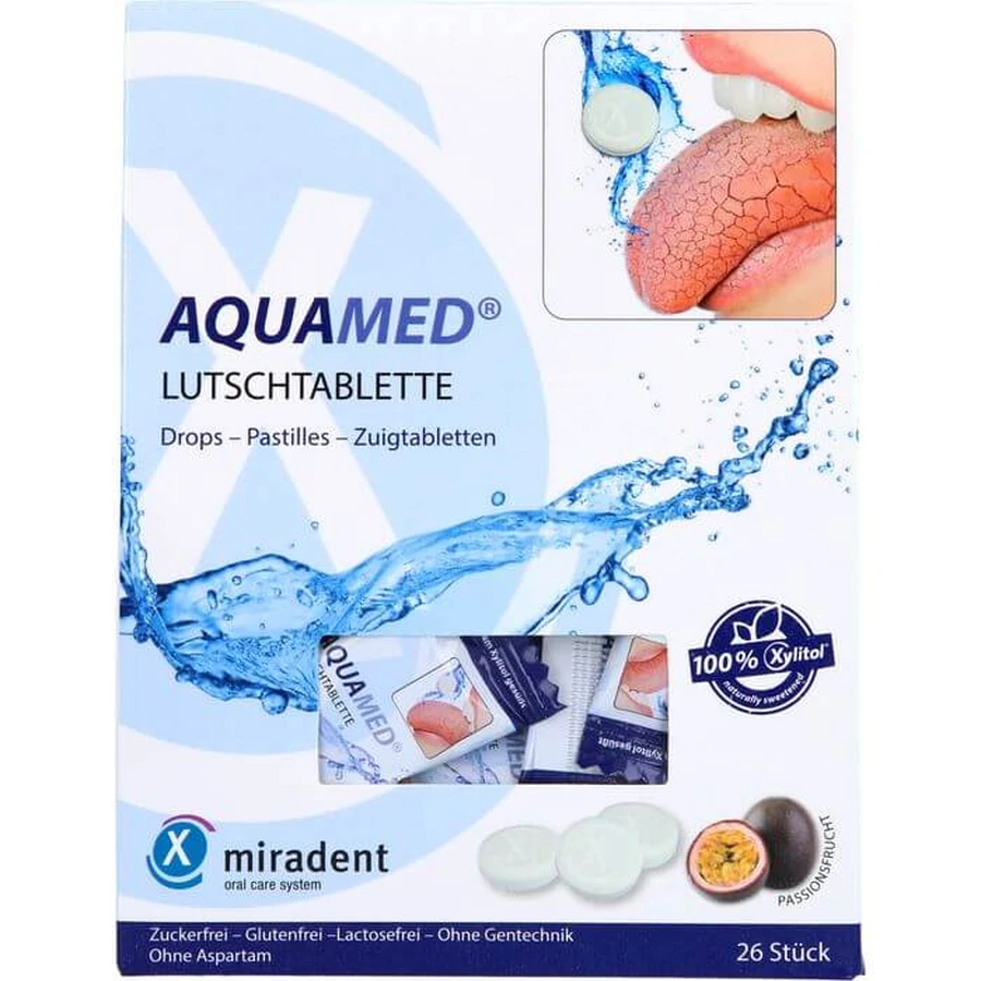 MIRADENT Aquamed pastillas para la boca seca 60 g