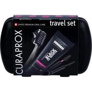 CURAPROX negro es blanco juego de viaje cepillo de dientes 1 P