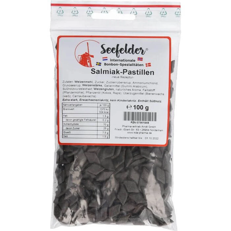 SEEFELDER Salmiak Pastilles KDA 100 g