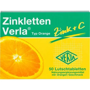 ZINKLETTEN Pastillas para chupar de naranja Verla 50 Cápsulas