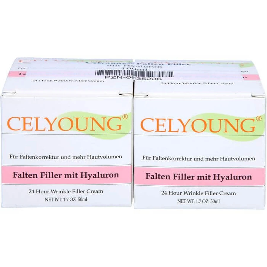 CELYOUNG Rimpelvuller met Hyaluron Crème 100 ml