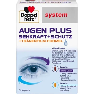 DOPPELHERZ Sistema Ojos más Visión+Protección Caps. 60 Cáps.