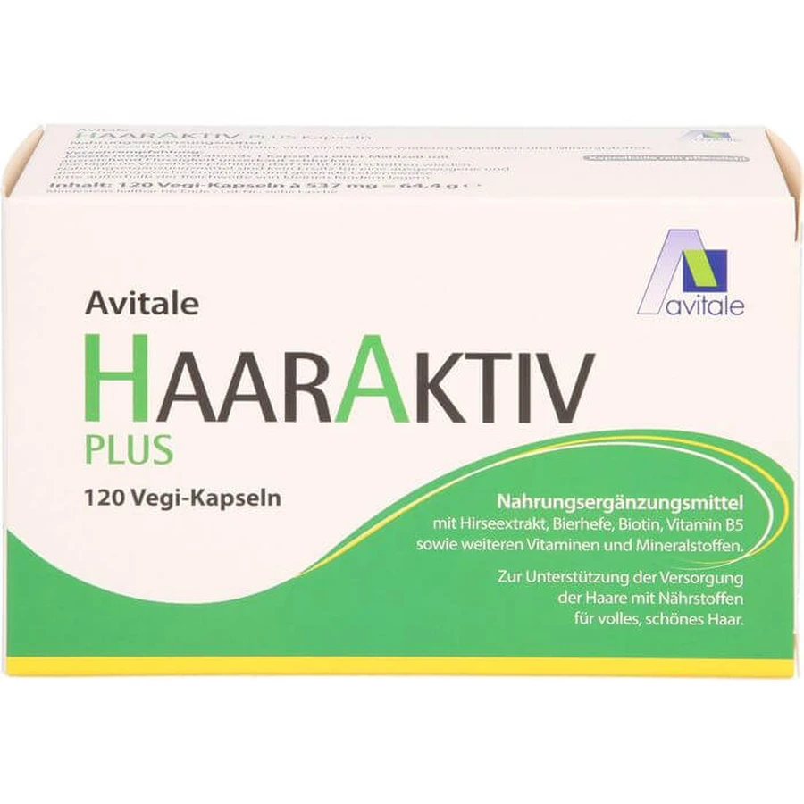 HAARAKTIV Plus Vegicapsules 120 Capsules