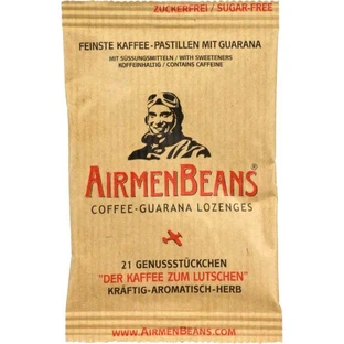 AIRMENBEANS finest coffee pastilles with guarana 21 pcs.