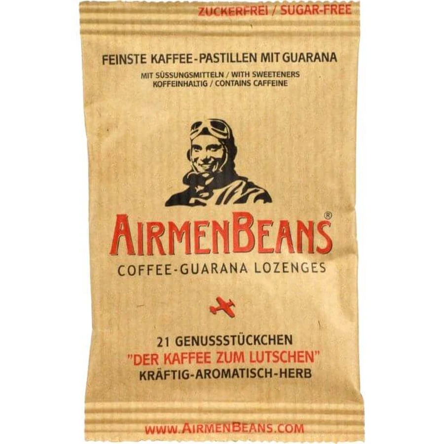 AIRMENBEANS finest coffee pastilles with guarana 21 pcs.