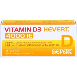 VITAMIN D3 HEVERT 4000 I.E. Tablets 30 pcs.