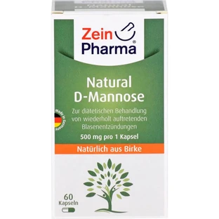 NATURAL D-Mannose 500 mg Capsules 60 Capsules