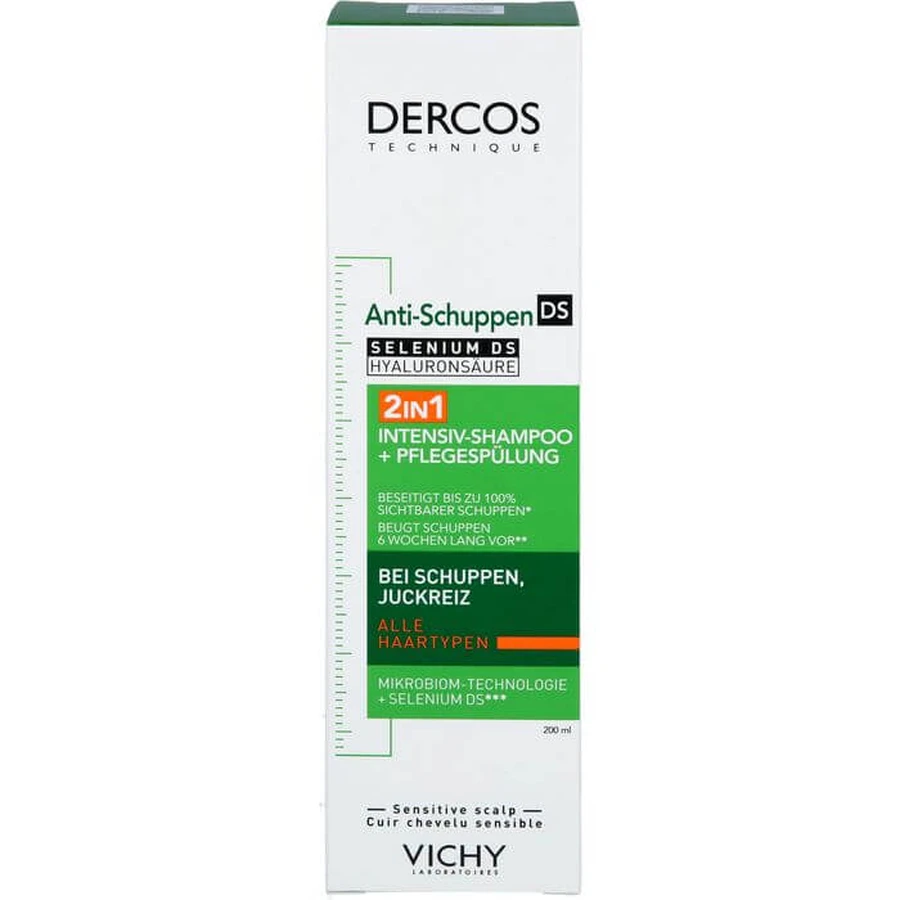 VICHY DERCOS Champú Anticaspa 2en1 Acondicionador. 200 ml
