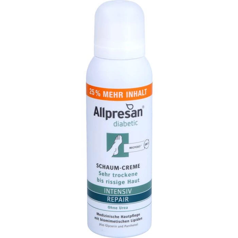 ALLPRESAN diabetisch Inten.+Repair o.Urea Schuim-Cr. 125 ml