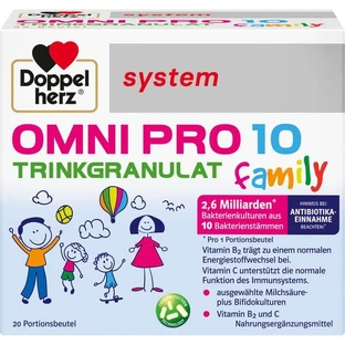 DOPPELHERZ Omni Pro 10 système familial granules à boire 20 pcs.