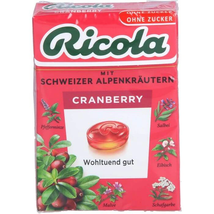 RICOLA o.Z.Box Cranberry Snoepjes 50 g