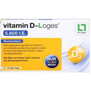 VITAMINE D-LOGES 5.600 I.E. wekelijkse depot kauwtabletten 15 st.